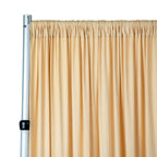 Spandex 4-Way Stretch Backdrop Drape Curtain, Champagne, 10ft H x