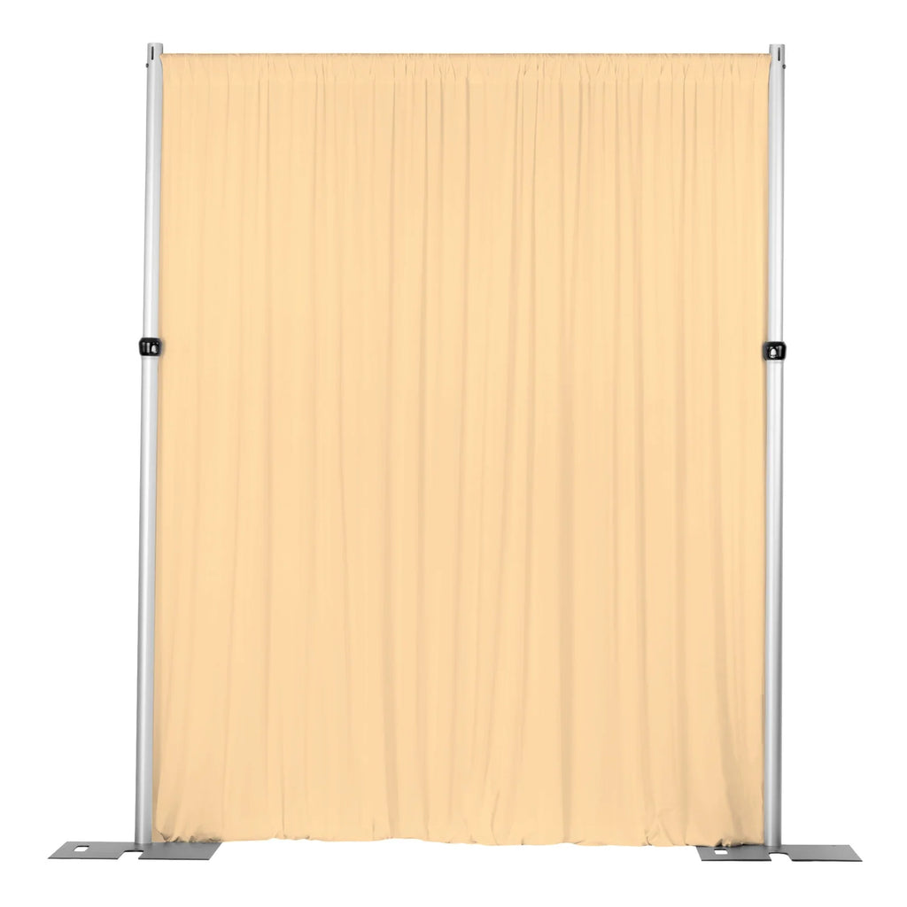 Spandex 4-Way Stretch Backdrop Drape Curtain, Champagne, 10ft H x