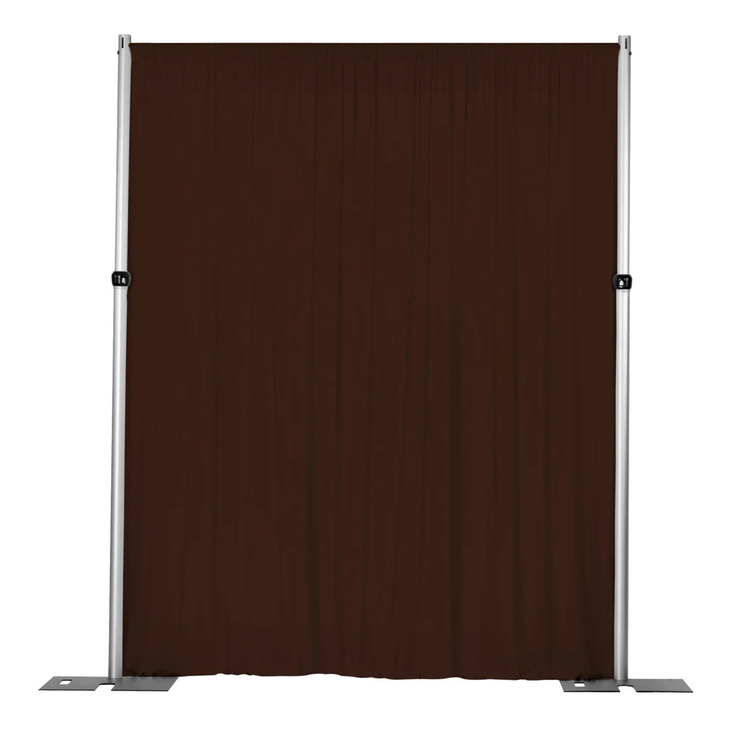 Spandex 4-Way Stretch Backdrop Drape Curtain, Chocolate Brown, 10