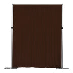 Spandex 4-Way Stretch Backdrop Drape Curtain, Chocolate Brown, 10