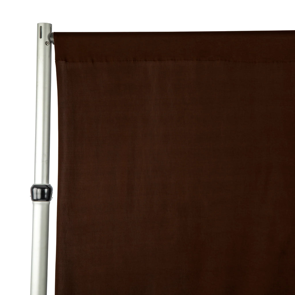 Spandex 4-Way Stretch Backdrop Drape Curtain, Chocolate Brown, 10