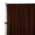 Spandex 4-Way Stretch Backdrop Drape Curtain, Chocolate Brown, 10