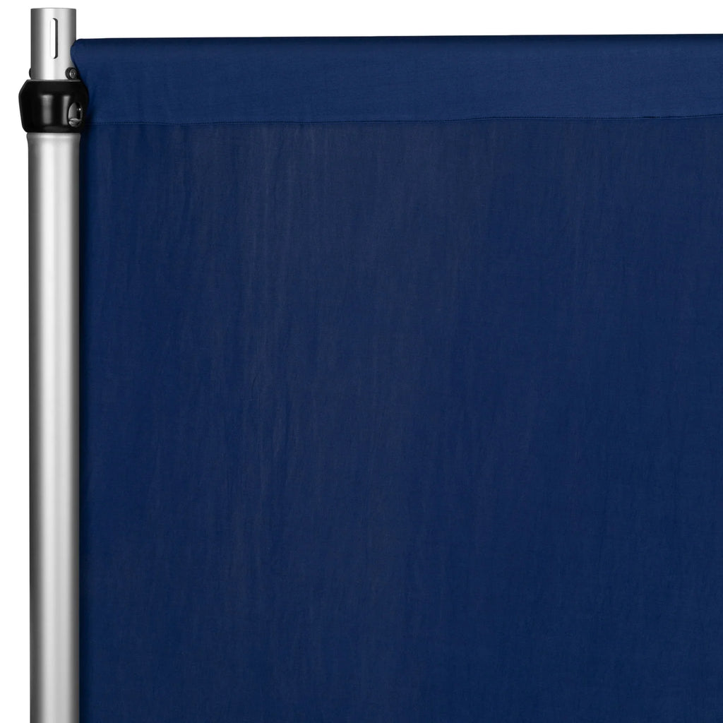 Spandex Backdrop Curtain in Navy Blue, 14 ft x 60 in Four-Way