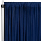 Spandex Backdrop Curtain in Navy Blue, 14 ft x 60 in Four-Way