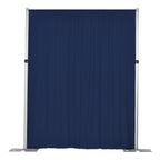 Spandex Backdrop Curtain in Navy Blue, 14 ft x 60 in Four-Way