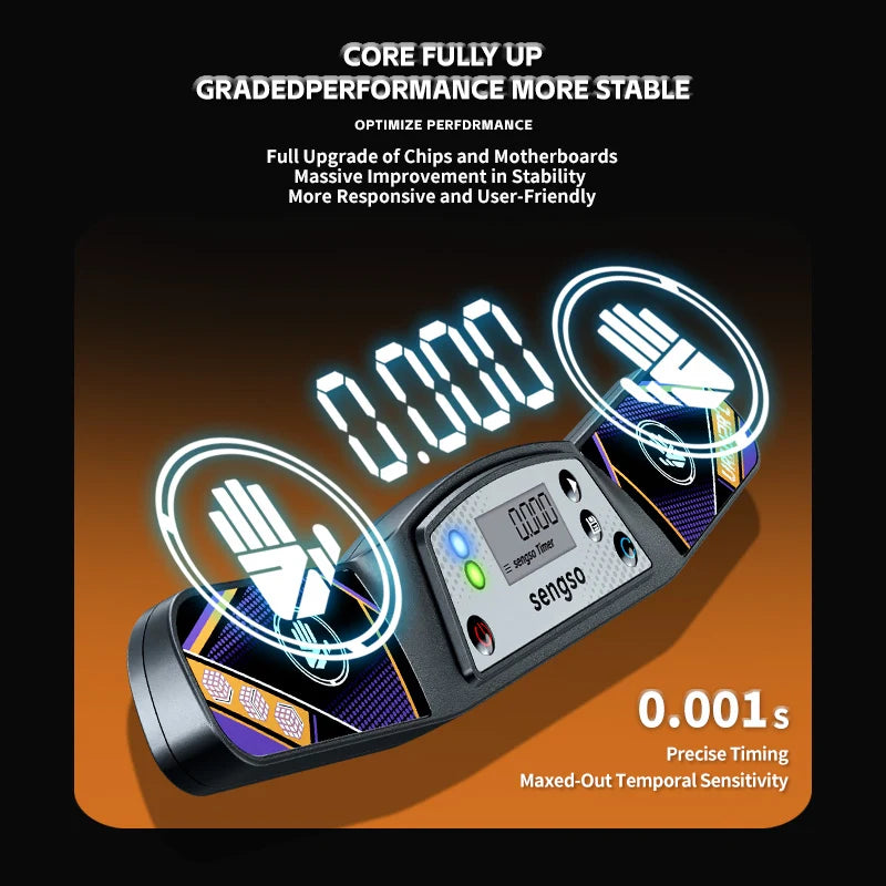 Speedcubing Timer with 0.001-Second Accuracy, Responsive Touch Control and Green or Purple Color