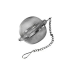 Sphere Tea Strainer for Loose Leaf Tea Brewing with Fine Mesh, Easy Cleaning, and Single-Cup or Teapot Use