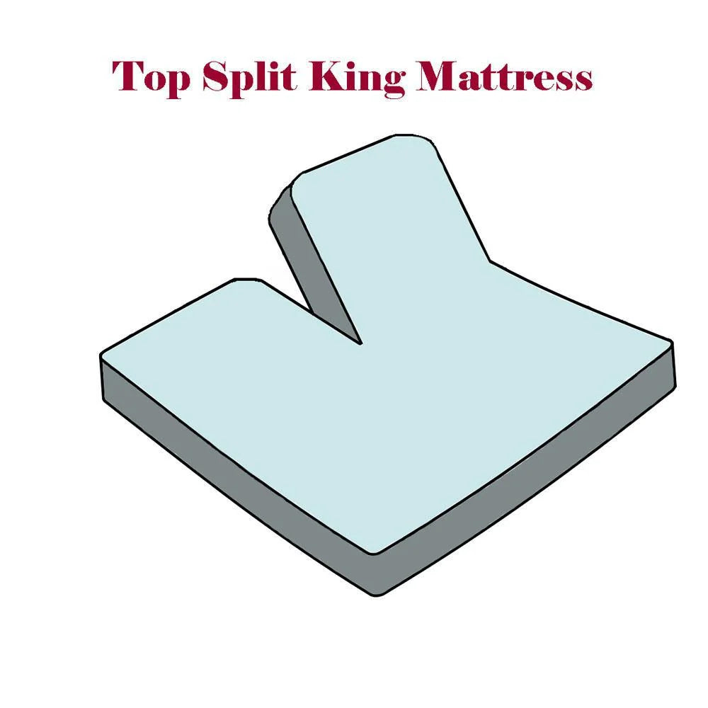 Split Top King Sheet Set, 600 Thread Count Long-Staple Cotton with 18-Inch Deep Pockets for Adjustable Beds