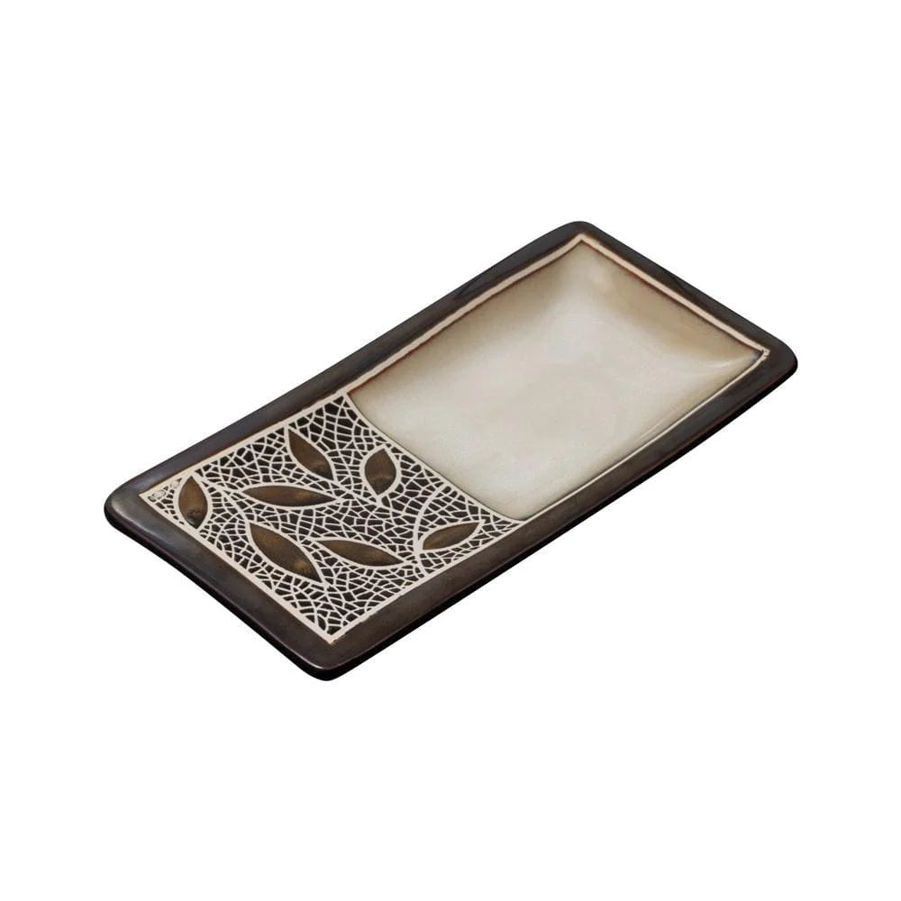 Spoon Rest in Reactive-Glazed Stoneware