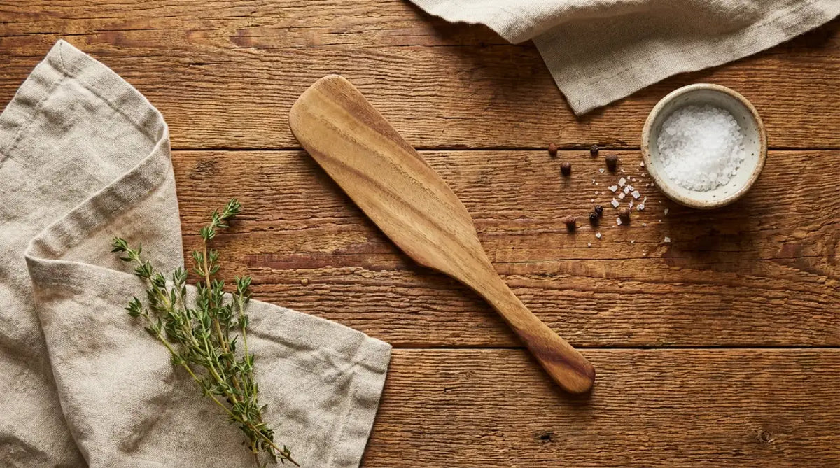Spurtle Kitchen Utensils in Handcrafted Teak Wood
