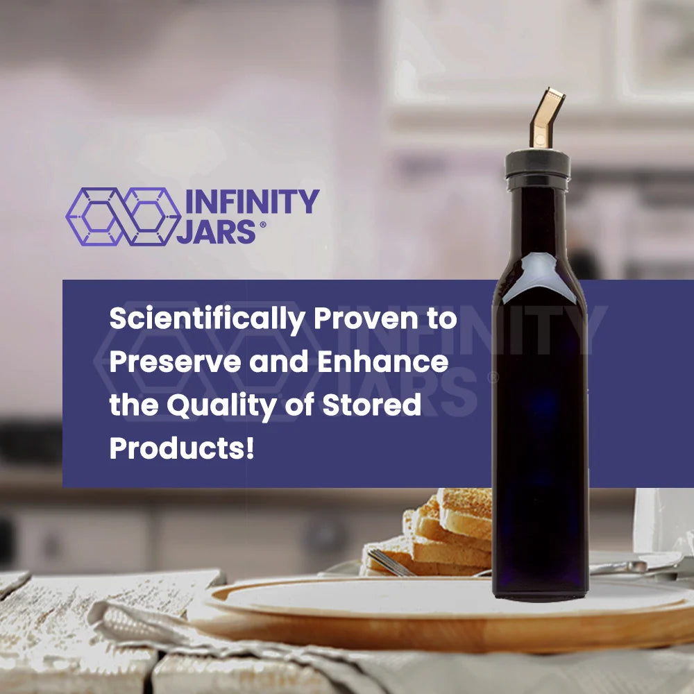 Square Glass Oil Bottle