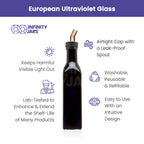 Square Glass Oil Bottle