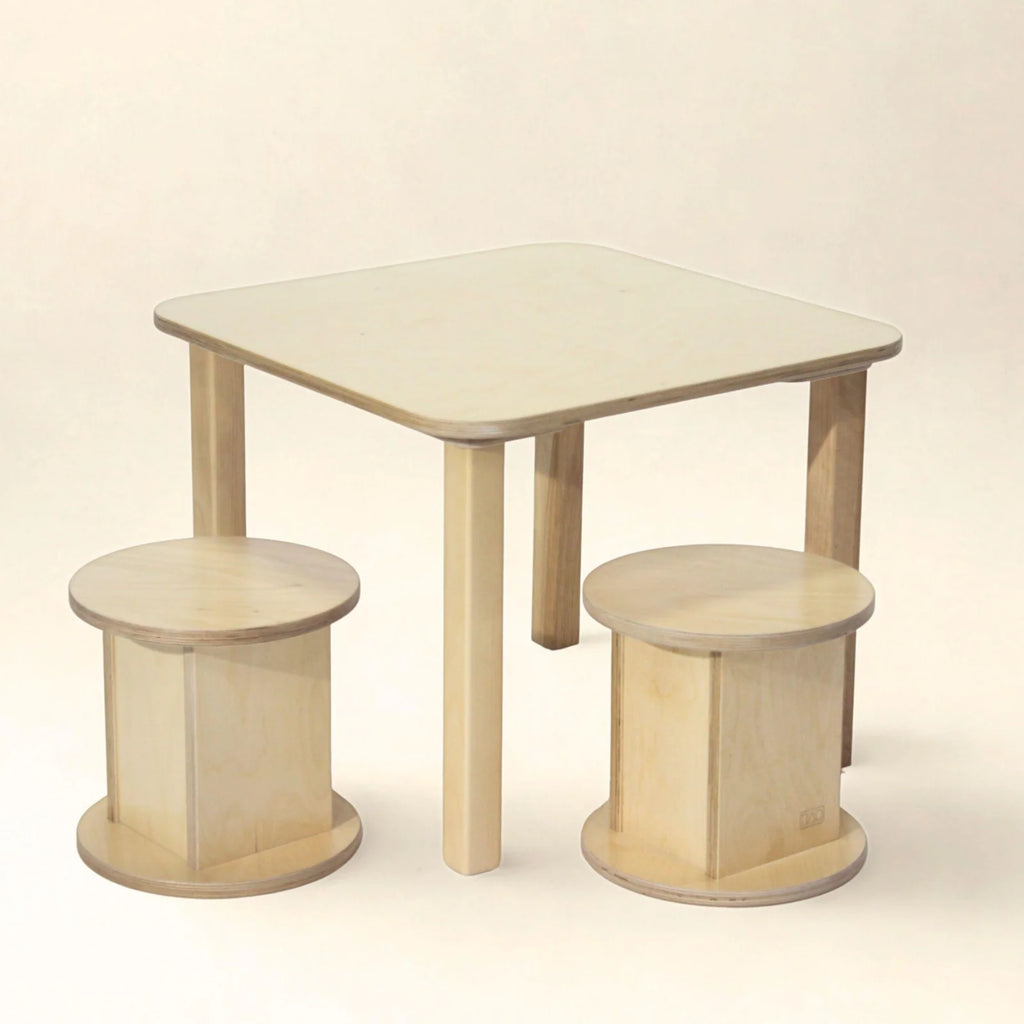 Square Kids Table in Baltic Birch