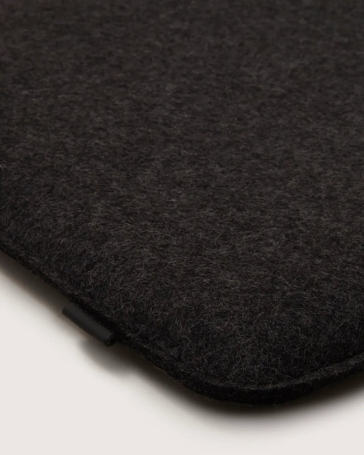 Square Merino Wool Seat Cushion in Charcoal