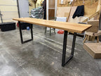 Square Metal Table Legs, Set of Two with Adjustable Feet, Custom Heights, Widths and Four Finish
