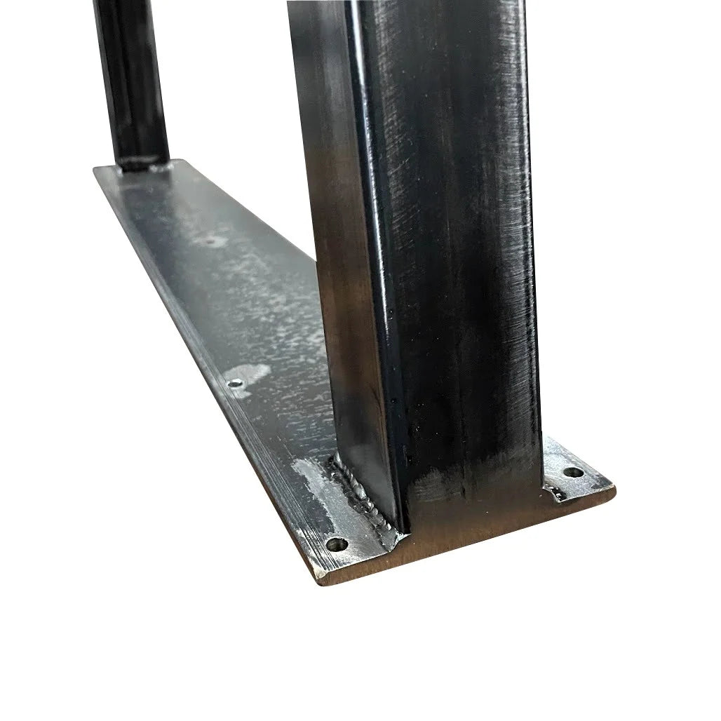 Square Metal Table Legs, Set of Two with Adjustable Feet, Custom Heights, Widths and Four Finish