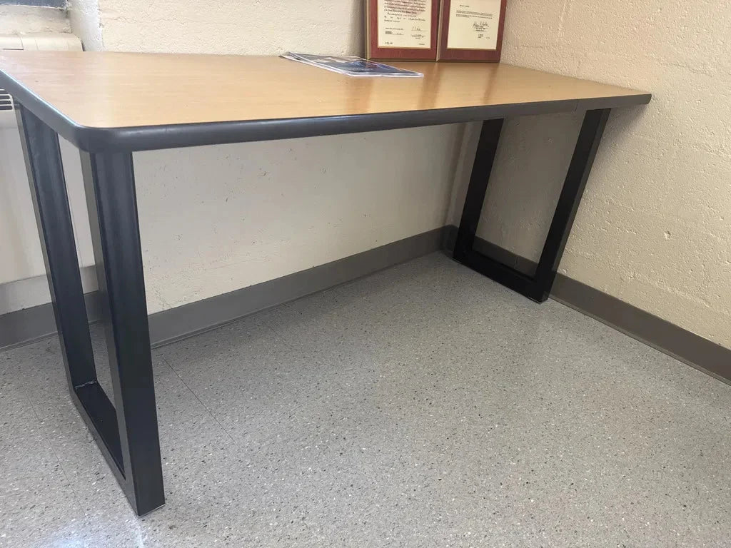 Square Metal Table Legs, Set of Two with Adjustable Feet, Custom Heights, Widths and Four Finish