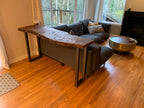 Square Metal Table Legs, Set of Two with Adjustable Feet, Custom Heights, Widths and Four Finish
