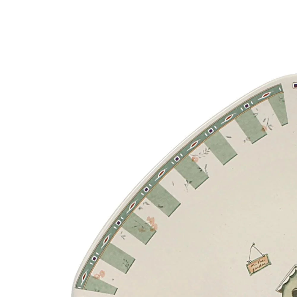 Square Salad Plates Set of 4 in Stoneware, Each 8-1/4 Inches Wide