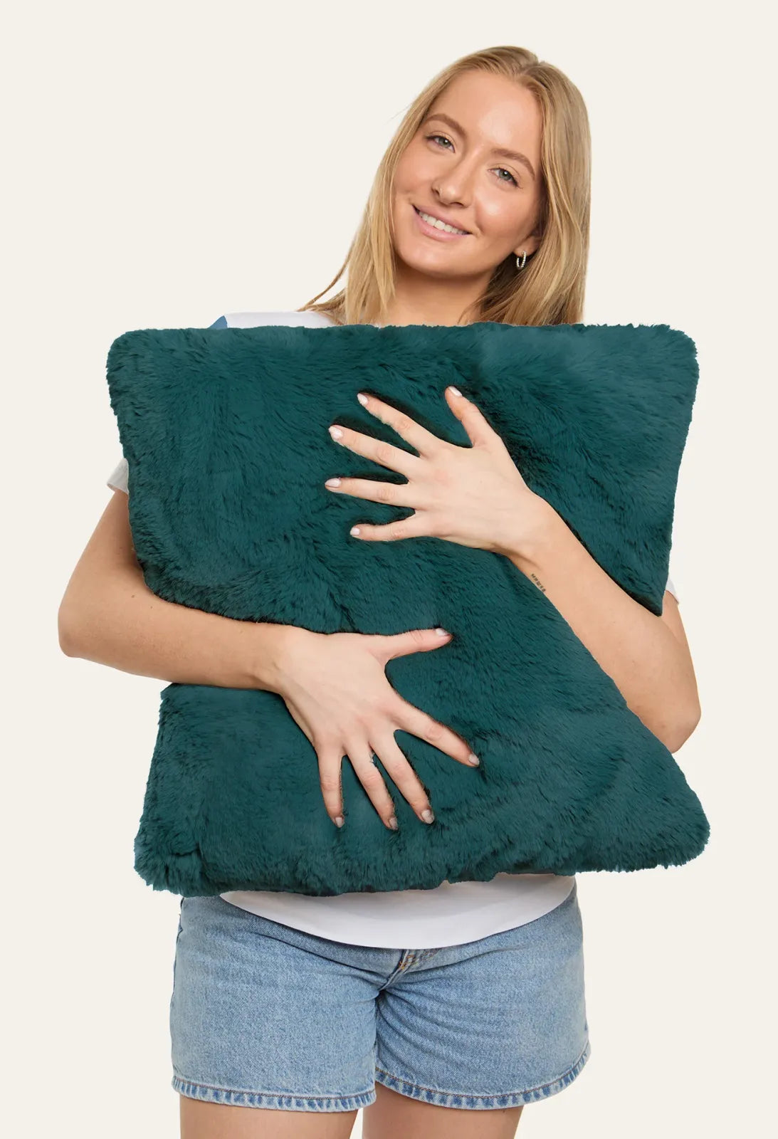 Squish Pillow in Chinchilla-Soft Marshmallow Material