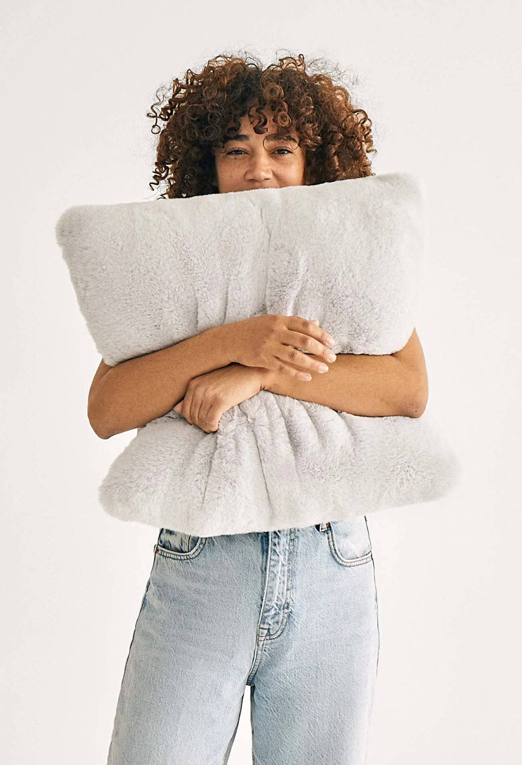 Squish Pillow in Chinchilla-Soft Marshmallow Material