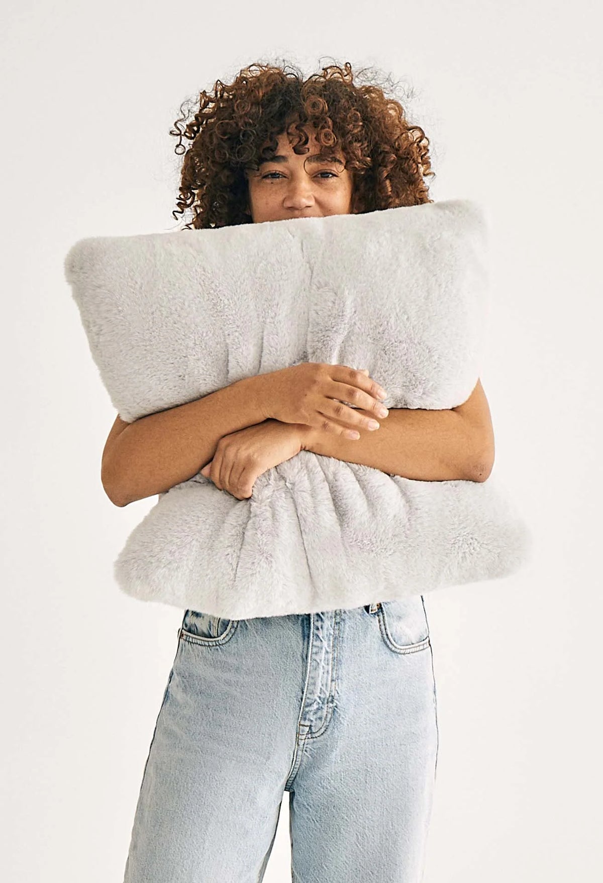 Squish Pillow in Chinchilla-Soft Marshmallow Material