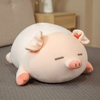 Squishy Pig Pillow for Cuddling and Home Decor in Awake or Sleeping Designs and Sizes from 40 to 75 cm