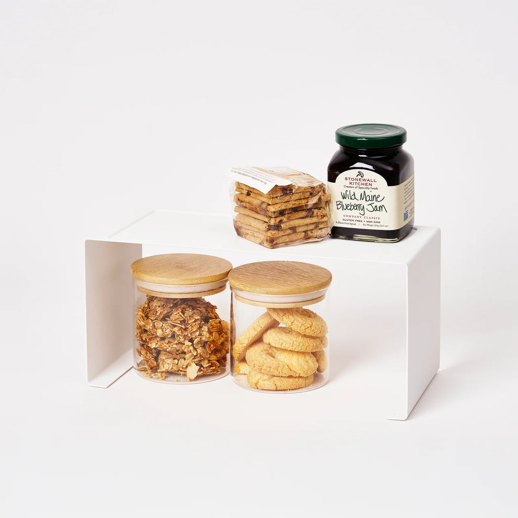 Stackable Countertop Shelf, Small-White
