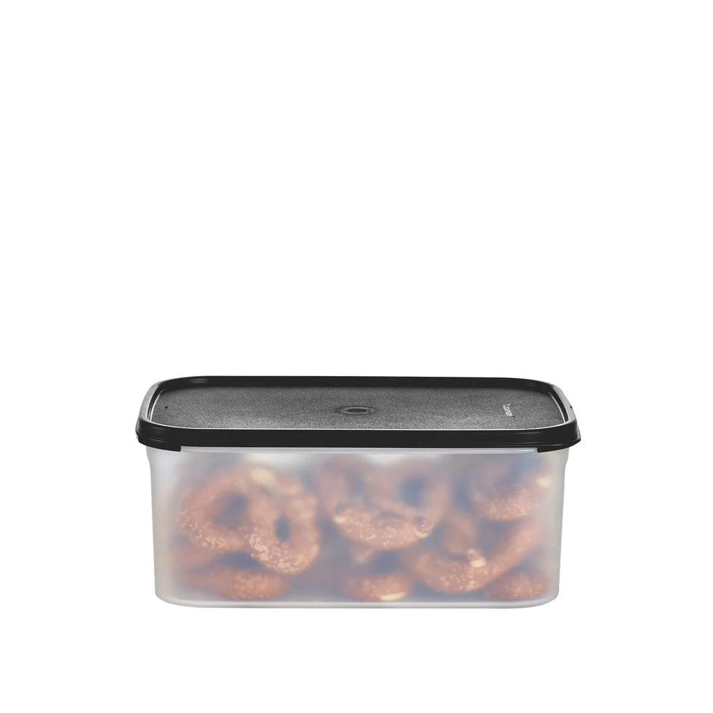 Stackable Food Storage Container, Jet Black