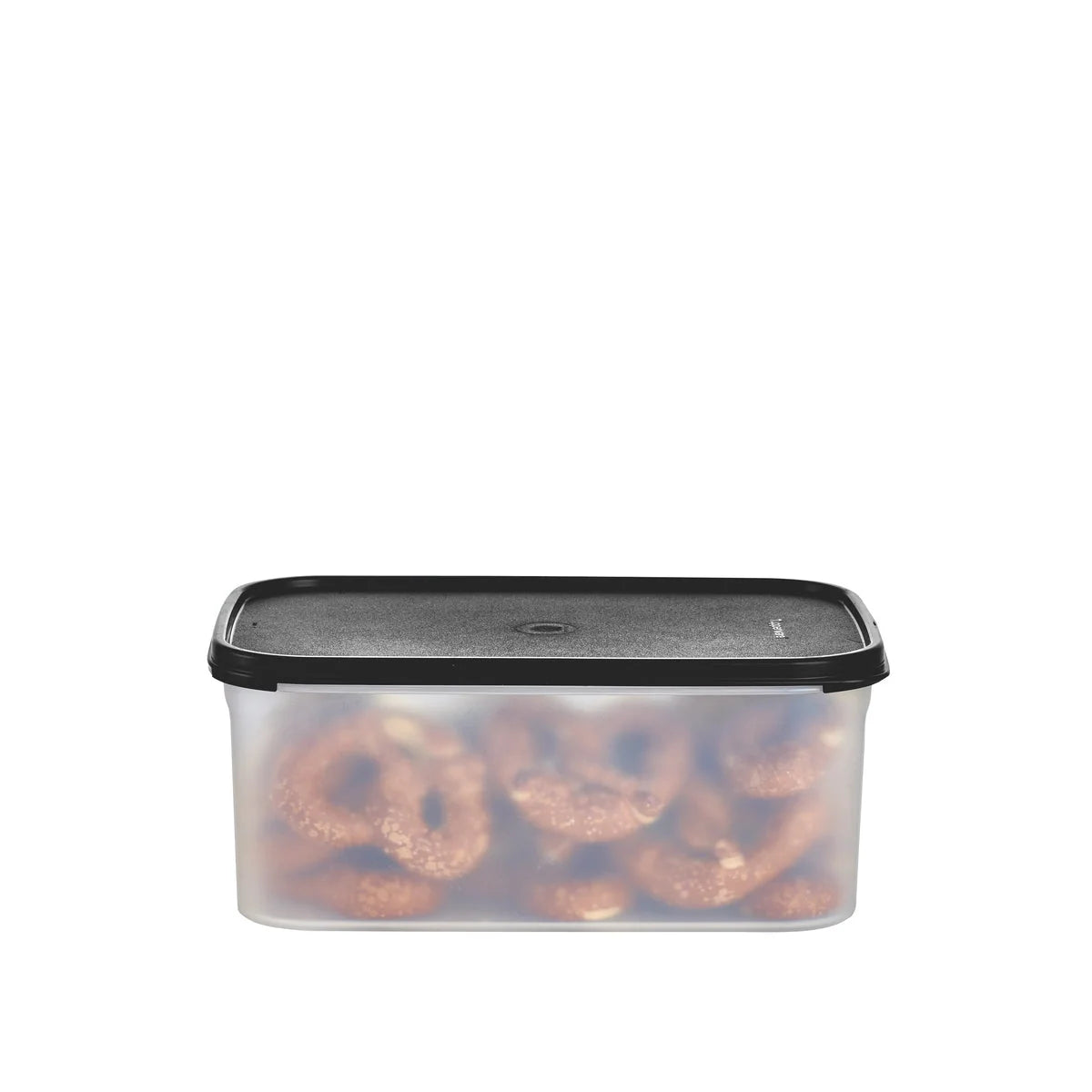 Stackable Food Storage Container, Jet Black