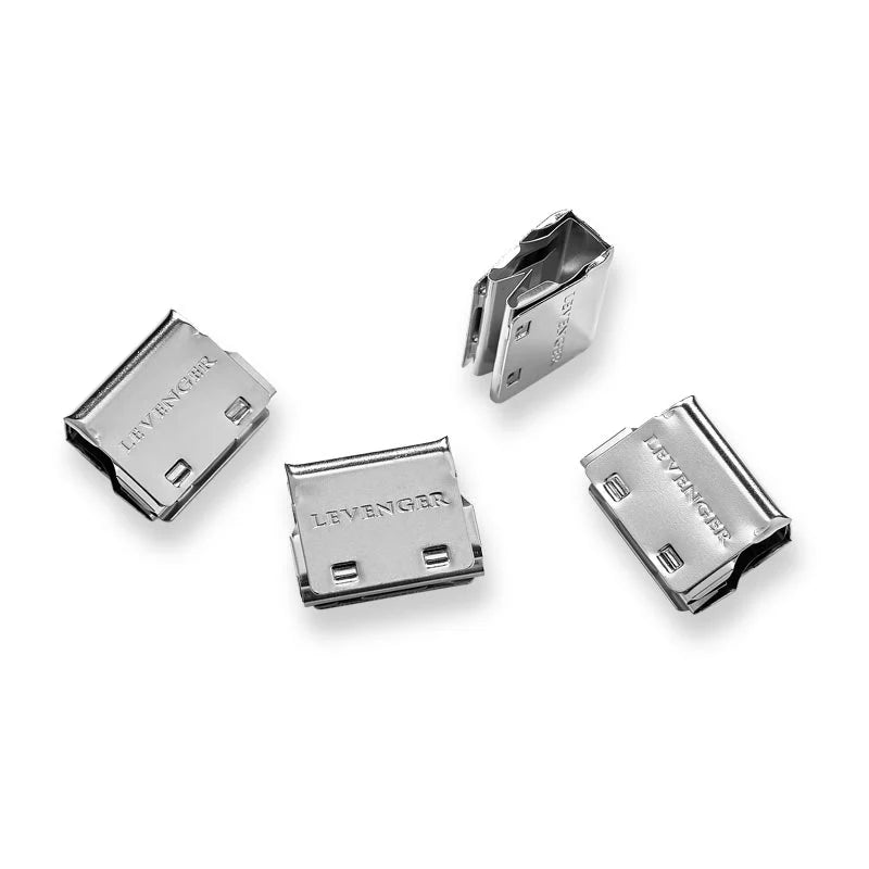 Stainless Steel Binder Clips Set of 24 for Streamlined Document Binding and Stacking, Each Holds Up to 40 Sheets