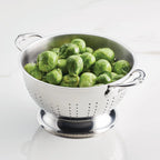 Stainless Steel Colander Set with 3- and 5-Quart Nesting Sizes, Ergonomic Handles and Dishwasher-Safe Cleanup