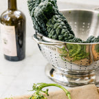 Stainless Steel Colander with Comfortable Handles, Pedestal Base and Dishwasher-Safe 3-Quart or 5-Quart Sizes