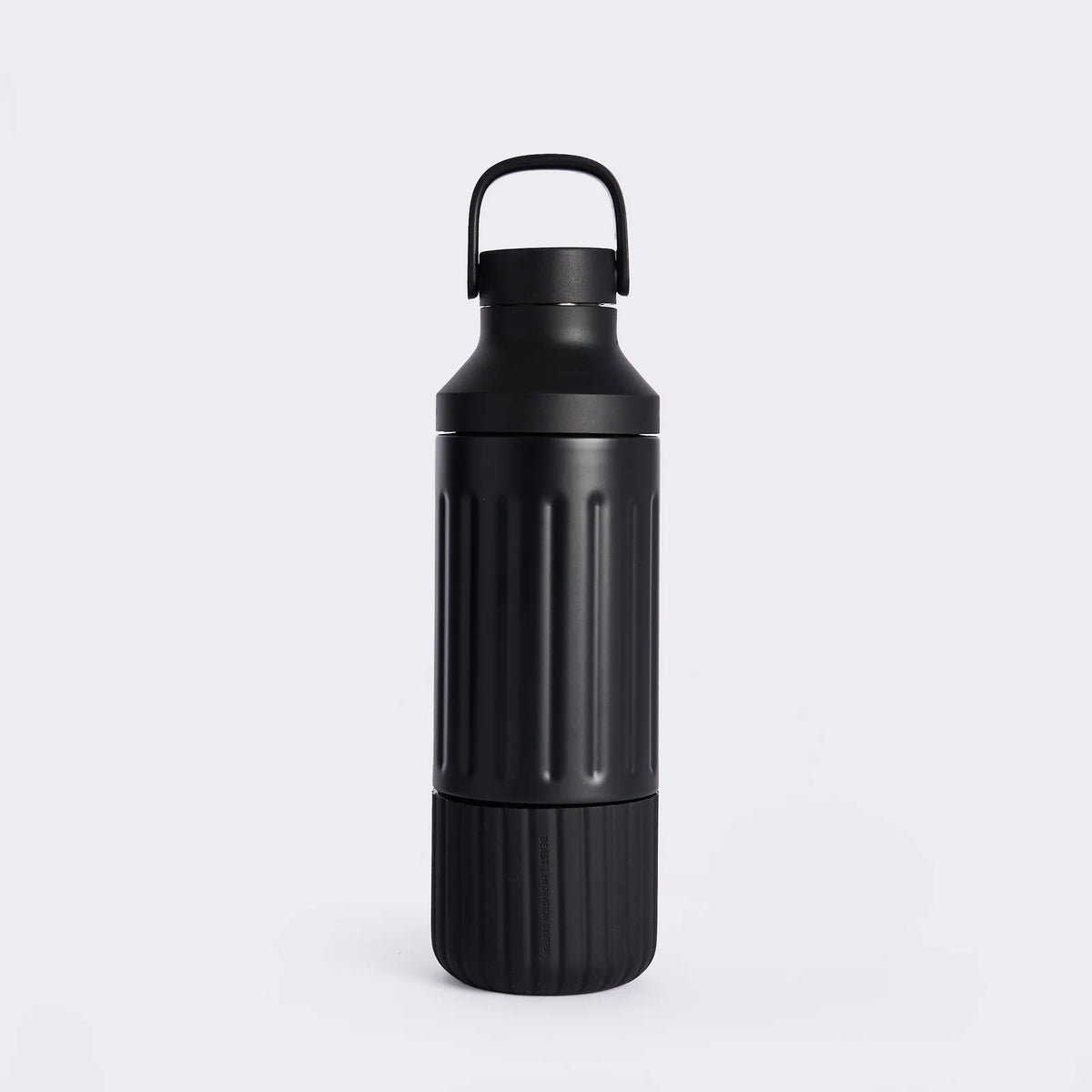 Stainless Steel Hydration Bottle, 22 oz Insulated Design with Wide Opening and Cup Holder Fit — Carbon Black