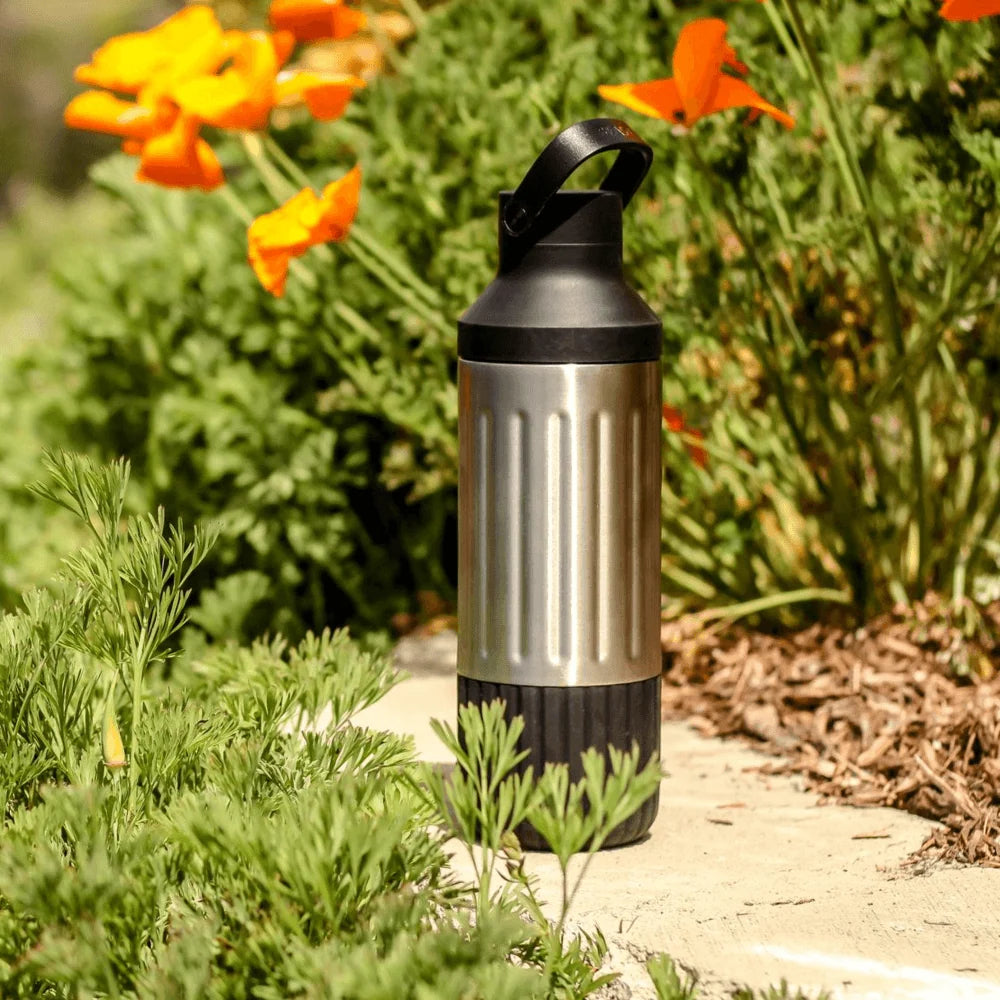 Stainless Steel Hydration Bottle, 22 oz Insulated Design with Wide Opening and Cup Holder Fit
