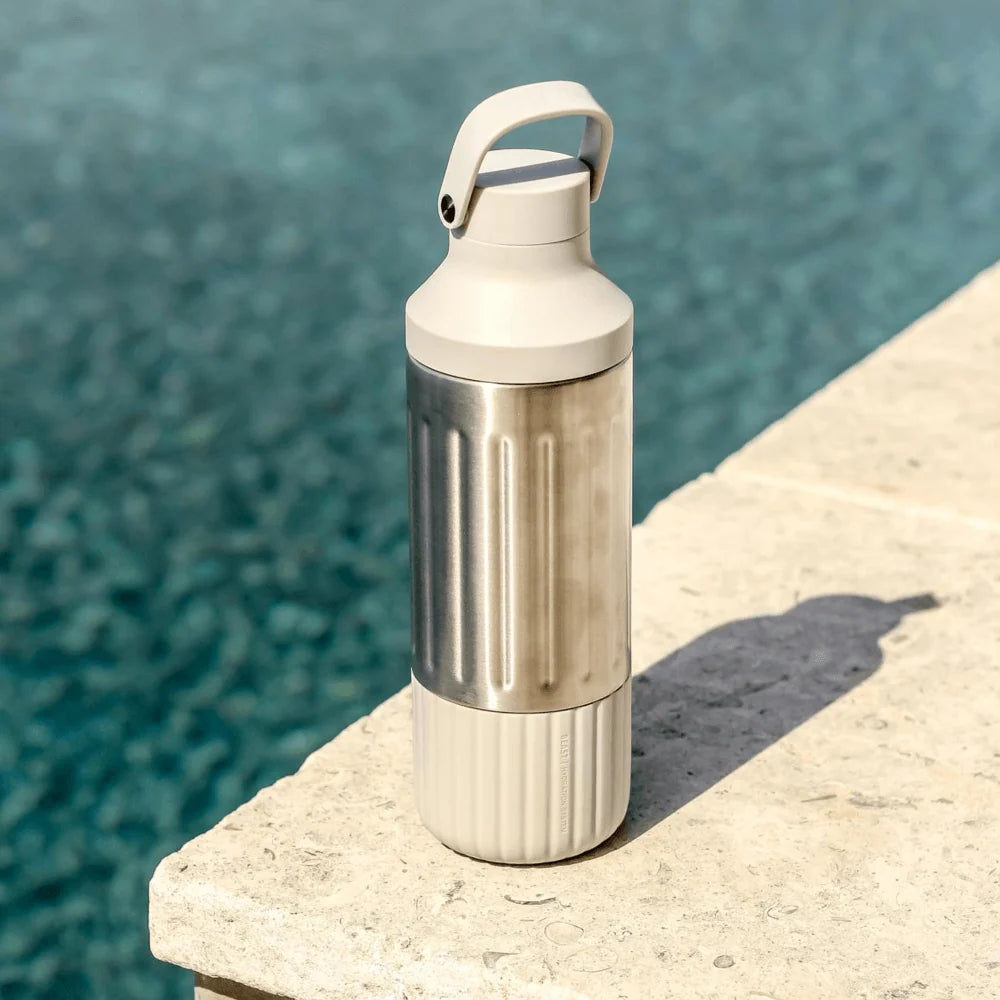Stainless Steel Hydration Bottle, 22 oz Insulated Design with Wide Opening and Cup Holder Fit