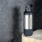 Stainless Steel Hydration Bottle, 22 oz Insulated Design with Wide Opening and Cup Holder Fit