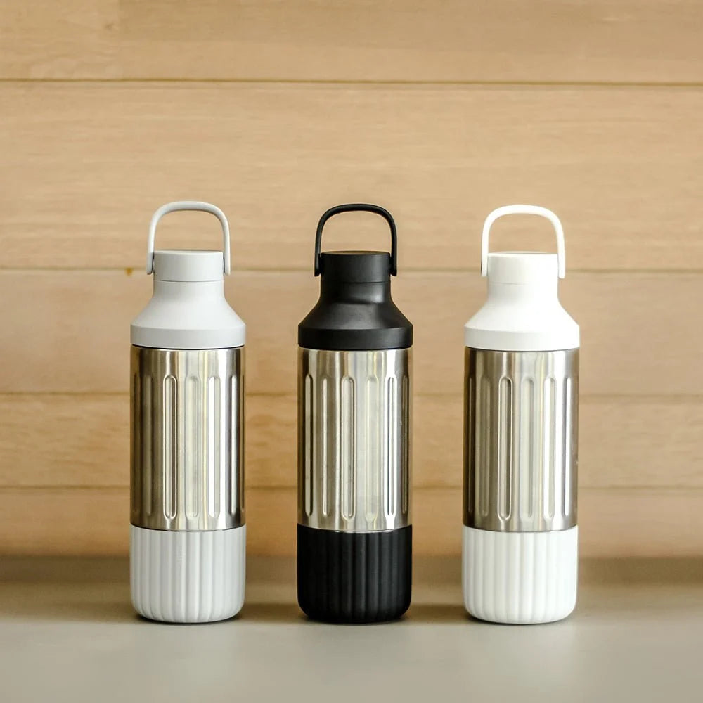 Stainless Steel Hydration Bottle, 22 oz Insulated Design with Wide Opening and Cup Holder Fit