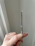 Stainless Steel Joint Holder with Adjustable Tip, 3.5-Inch Unisex Design in Silver or Gold
