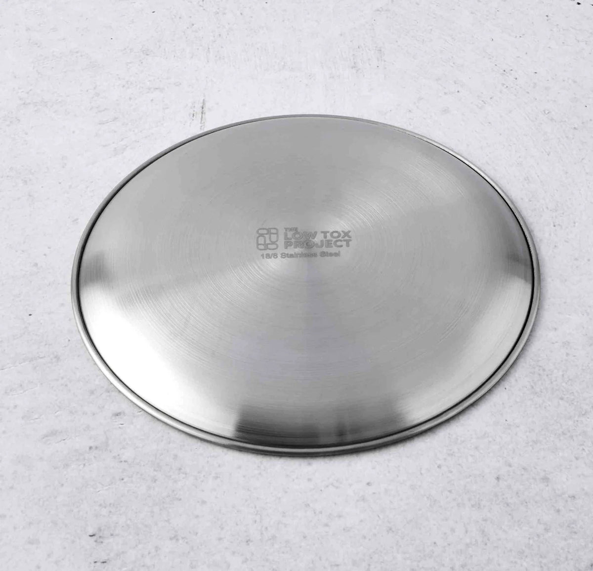Stainless Steel Kids Plate, 20cm Uncoated Dinner Plate