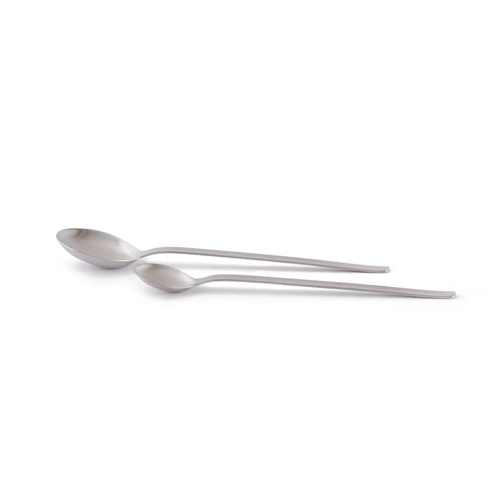 Stainless Steel Measuring Spoons with Long Handles for Baking, Cooking, and Meal Prep in Teaspoon or Tablespoon Sizes