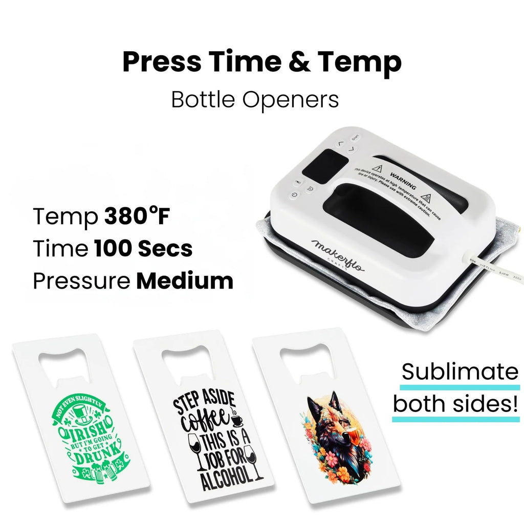 Stainless Steel Rectangle Bottle Opener Blanks