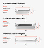 Stainless Steel Roasting Pan in an 18-Inch Size