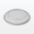 Stainless Steel Strainer with Flat Serving Surface, Space-Saving 3cm-Thin Design for Noodles and Plated Foods