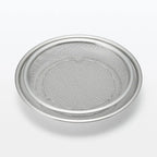 Stainless Steel Strainer with Flat Serving Surface, Space-Saving 3cm-Thin Design for Noodles and Plated Foods