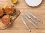 Steak Knife Set with Four Extra-Sharp 4 ½-Inch Knives for Slicing Steaks and Meat Dishes · Four-piece set