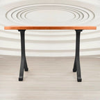Steel Table Legs, 34 Inch Black Mid-Century Wishbone Pair for Counter, Dining, or Home Bar Tabletops