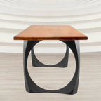 Steel Table Legs in Matte Black, 28.5-Inch Pair