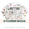 Sticker Book for Planning and Bible Journaling, 130 Colorful Stickers on 10 Sheets of White Matte Paper