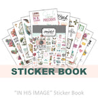 Sticker Book for Planning and Bible Journaling, 130 Colorful Stickers on 10 Sheets of White Matte Paper